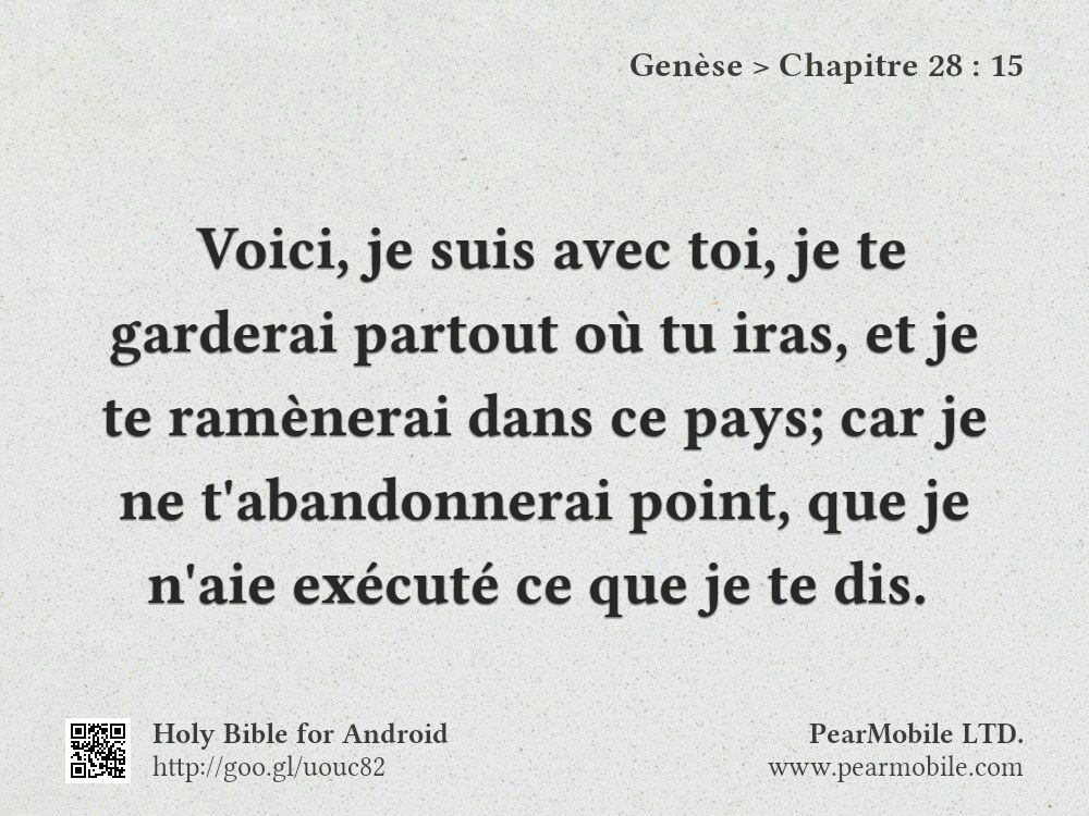 Genèse, Chapitre 28:15